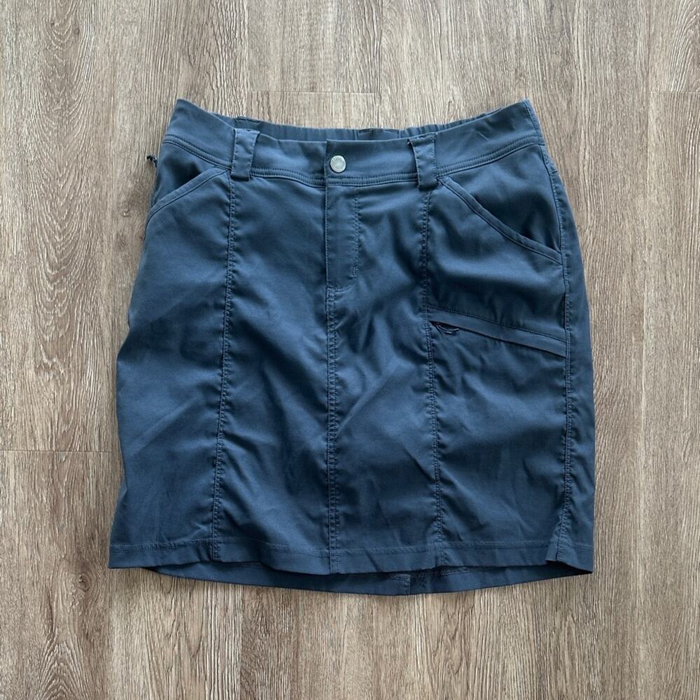 Duluth Trading‎ Dry On The Fly Skort Dark Grey Size 10 UPF 50 Mid Rise Outdoor